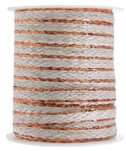 ruban cordon lisière cuivré 6mm 5M