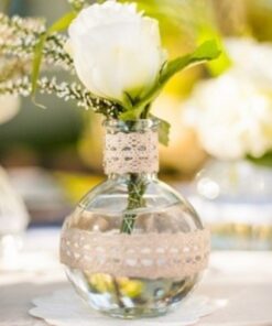 LOCATION vase boule fiole soliflore en verre