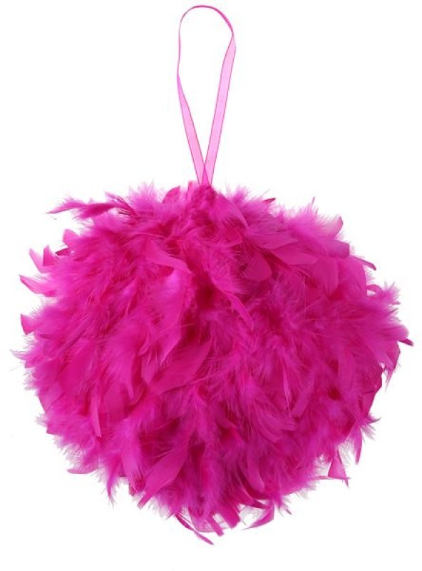 Une boule en plumes rose fuchsia 30cm Une boule en plumes rose fuchsia 30cm