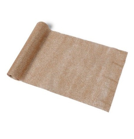 Chemin de table champagne brillant pailleté 30cm 3M Chemin de table champagne brillant pailleté 30cm 3M