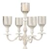 Location 5 bougeoir pour chandeliers verre transparent