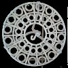 Location lustre couronne suspension métal plafond 70cm
