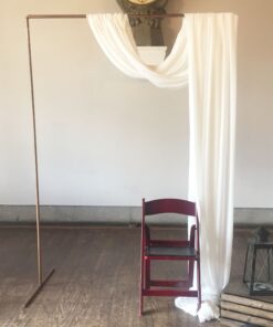 Location arche cérémonie mariage cuivré rose gold