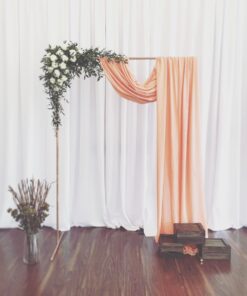 Location arche cérémonie mariage cuivré rose gold
