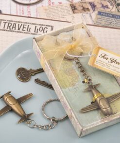 Avion rétro porte clés cadeau utile mariage voyage