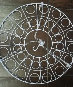 Location lustre couronne suspension métal plafond 70cm