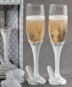 Flûtes à champagne mariage conte de fée cendrillon