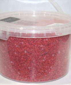 Seau granulats pierres ROUGE remplissage vase mariage