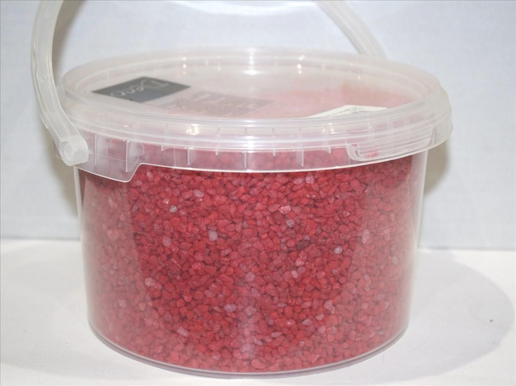Seau granulats pierres ROUGE remplissage vase mariage Seau granulats pierres ROUGE remplissage vase mariage