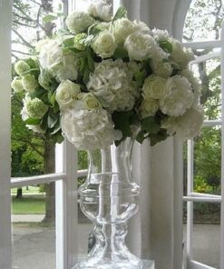 LOCATION vase élégant MEDICIS sur pied H45cm