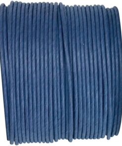 Cordon fil ruban bleu marine laitonné 20 M