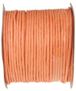 Cordon fil ruban Corail laitonné 20 M