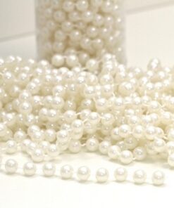 Collier guirlandes de perles ivoire 10M