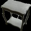 Location table appoint sellette bois patiné gris