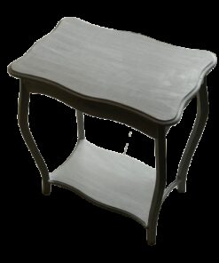 Location table appoint sellette bois patiné gris