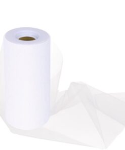 Tulle mariage blanc 25M largeur 15cm
