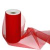 Tulle rouge mariage 25M rouleau 15 cm large