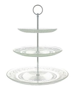 LOCATION serviteur en verre 3 étages candy bar
