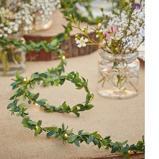 Guirlande Led feuillage style eucalyptus Guirlande Led feuillage style eucalyptus