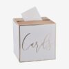 CARDS Urne de mariage carton dorée