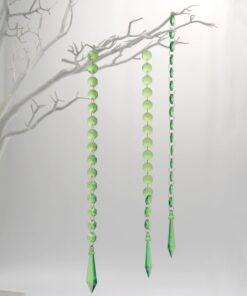 Location guirlande de perles diamant VERT 50cm