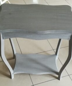 Location table appoint sellette bois patiné gris