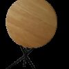 Location table pliante ronde plateau bois guéridon