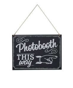 Location Panneau directionnel coin photobooth