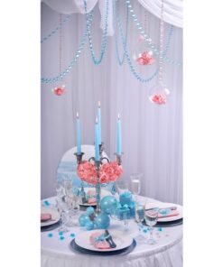 Location guirlande de perles diamant cristal bleu aqua 1M