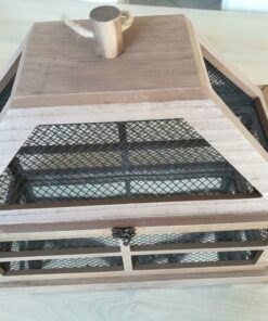 Location urne mariage en bois type cage lanterne