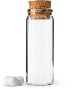 Petite bouteille en verre avec bouchon bouchon 6pc