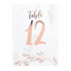 Numéros de Table Rose Gold - 1-12
