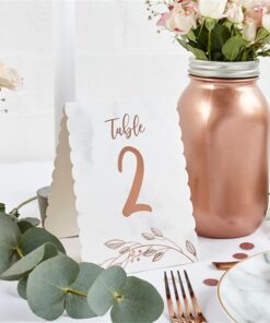 Numéros de Table Rose Gold - 1-12