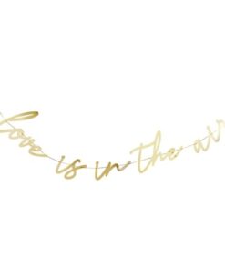 Love is in the air Banderole lettres dorée 2M
