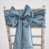 Mariage bleu dusty blue Location noeud chaise