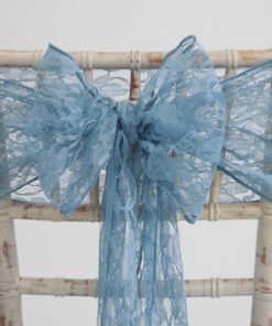Mariage bleu dusty blue Location noeud chaise