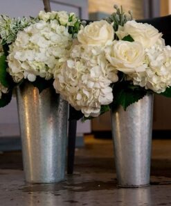 LOCATION seau vase galvanisé poignée 2pc