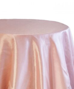 Location nappe rose blush taffetas 330cm