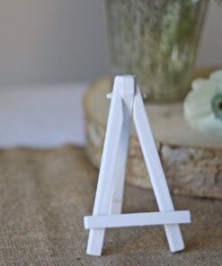 LOCATION petit chevalet de table bois blanc H13cm