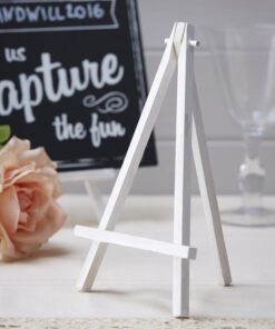 LOCATION petit chevalet de table bois blanc H13cm