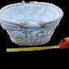 Location corbeille panier rotin naturel blanc vieilli