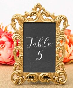 Location cadre photo baroque doré marque table