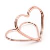 MARQUE PLACE COEUR MÉTAL ROSE GOLD (X10)