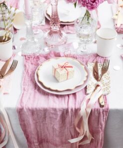 MARQUE PLACE COEUR MÉTAL ROSE GOLD (X10)