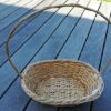 Location corbeille panier rotin poignée haute