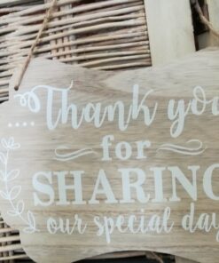 Location panneau mariage bois thank you for sharing our special day
