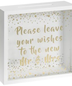 Location Urne tirelire mariage boîte vitrée Mr Mrs wishing box