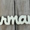 Location lettres en bois "Gourmandise" doré