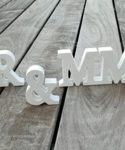 Location lettres Mr & Mme en bois Monsieur Madame