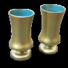 LOCATION duo vases sur pied pot Medicis doré